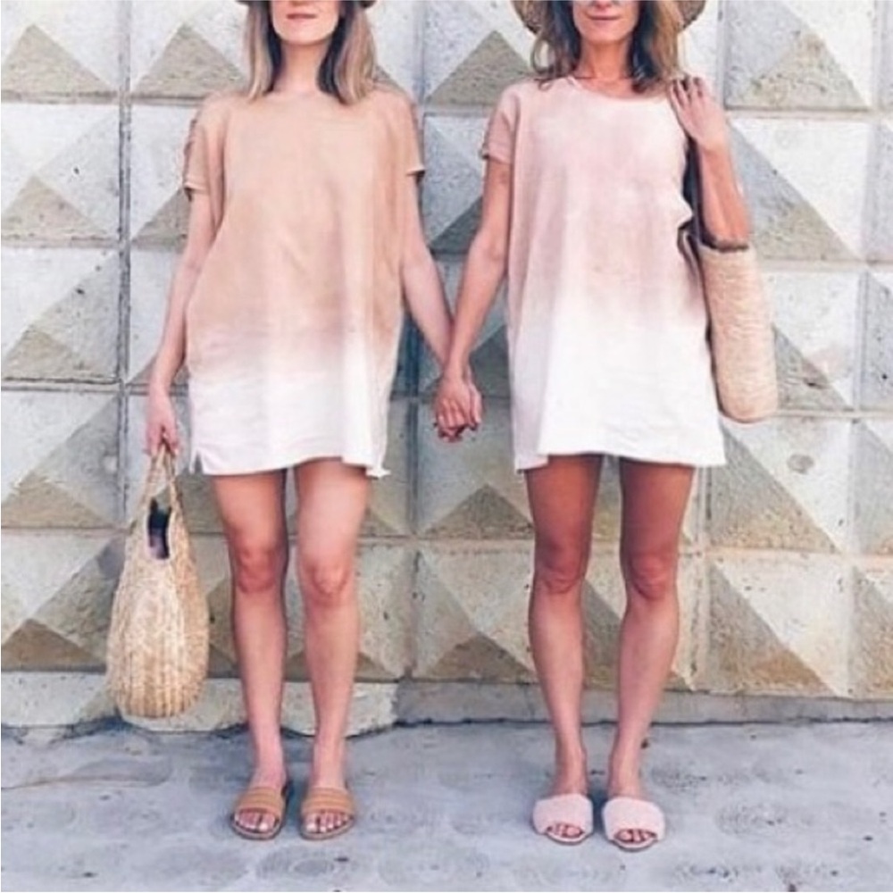Origen Textil Handmade in Oaxaca Huipil Shift Dress (Yellow) M